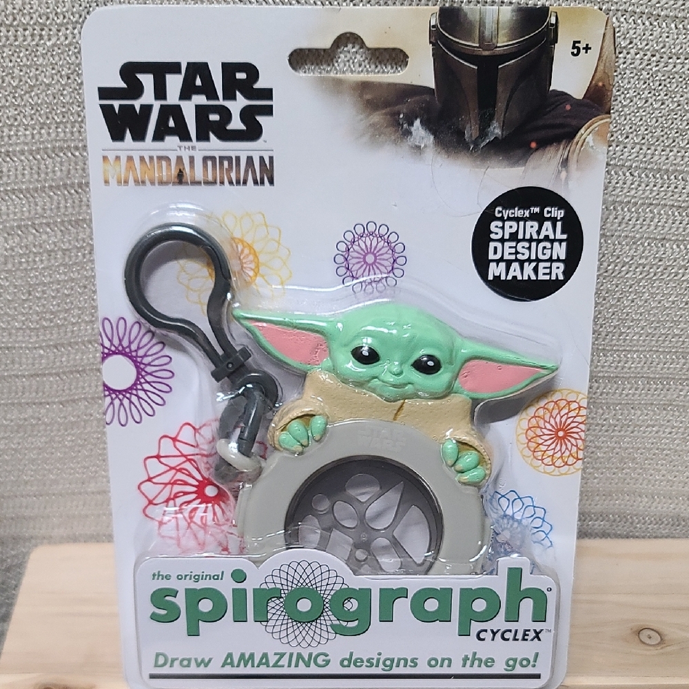 DISNEY Star Wars Mandalorian Spirograph Art Grogu Baby Yoda And Clip NWT NIB